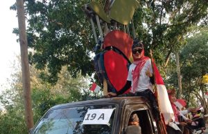 Sarung Mangga Turut Meriahkan Pawai Mobil Hias HUT RI Ke-78 dan Hari Jadi Kabupaten Pekalongan Ke-401