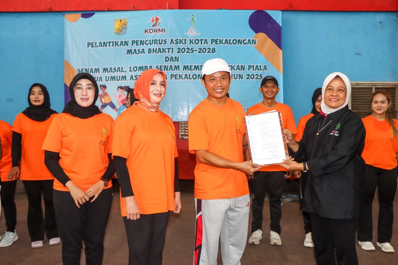 ASKI Kota Pekalongan Periode 2025-2028 Resmi Dilantik, Inggit Harap Semakin Memasyarakatkan Senam Kebugaran