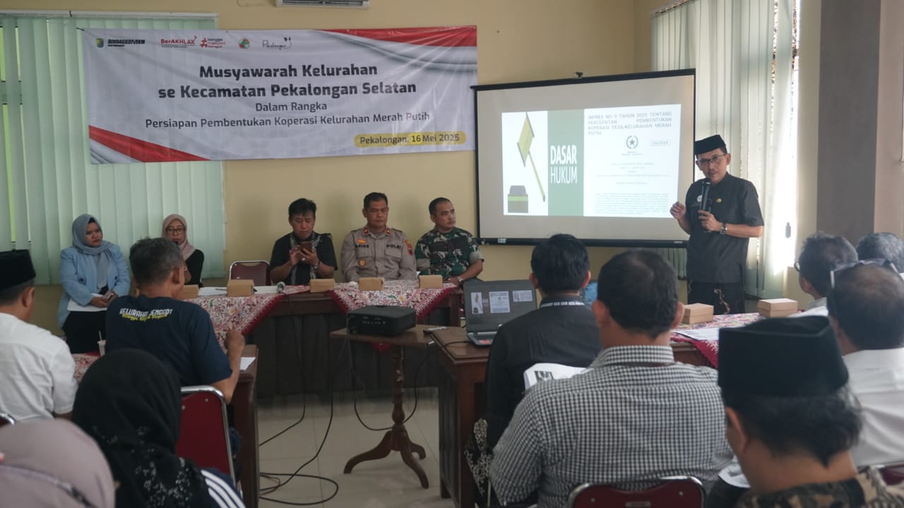 Kota Pekalongan Akselerasi Pembentukan Koperasi Kelurahan Merah Putih