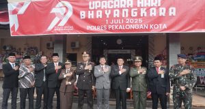 Wali Kota Aaf Hadiri HUT Bhayangkara ke-79. Aaf : Alhamdulillah, Kota Pekalongan Masih Terjaga Kondusifitasnya