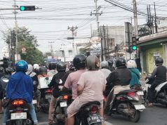 Traffic Light di Persimpangan Grogolan Pekalongan Diuji Cobakan