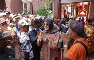 Wakil Walikota Balgis Apresiasi Bakti Sosial Klenteng Po An Thian, Inilah Pesan Balgis,,