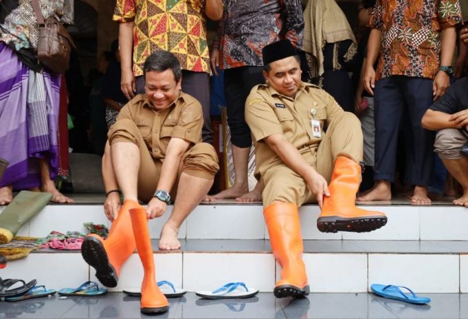 Wakil Gubernur Jateng dan Walikota Aaf Turun Langsung ke Lokasi Banjir