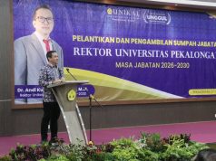 Hadiri Pengambilan Sumpah dan Pelantikan Rektor Universitas Pekalongan, Wali Kota Aaf Ingin Unikal Jadi Ikon