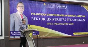 Hadiri Pengambilan Sumpah dan Pelantikan Rektor Universitas Pekalongan, Wali Kota Aaf Ingin Unikal Jadi Ikon