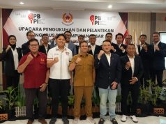 Pelantikan Pengurus PBPI Kota Pekalongan 2026–2030, Walikota Aaf Berharap Cetak Atlet Padel Handal
