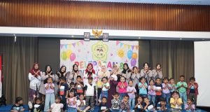 Bunda PAUD Kota Pekalongan Hadiri Pelepasan KB PAUD Kana