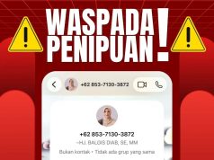 Waspada Penipuan, Catut Nama Wakil Walikota Pekalongan, Pelaku Hubungi Korban via WhatsApp